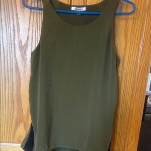 DKNYC Olive Green Sleeveless Shell Tank